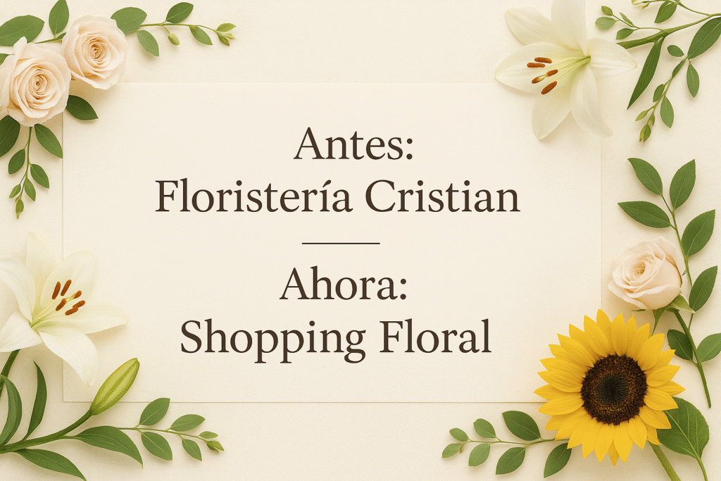 Floristería Cristian ahora es Shopping Floral: nueva imagen, misma pasión por las flores