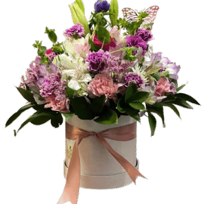 Caja Floral Encanto Rosé