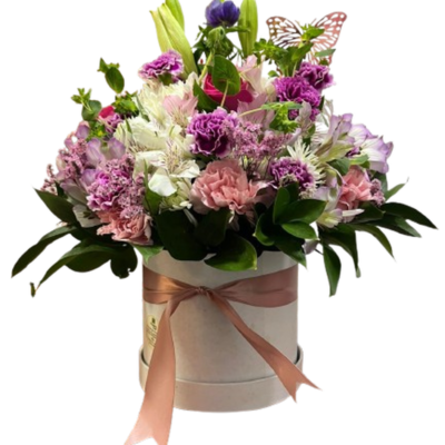 Caja Floral Encanto Rosé