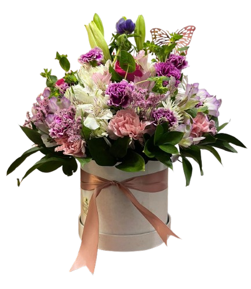 Caja Floral Encanto Rosé